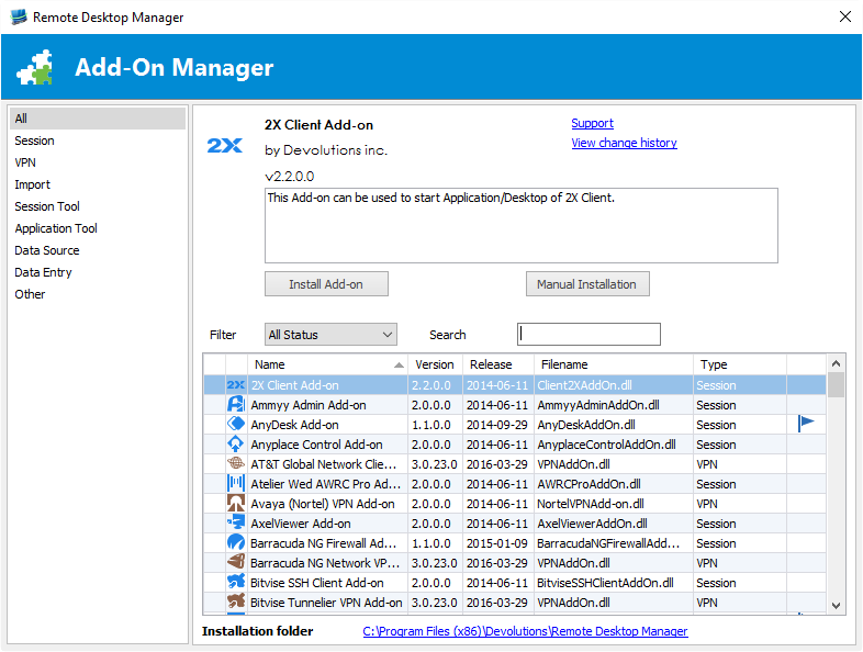 !!Remote Desktop Manager Add-On