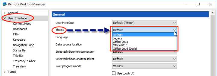 !!Dark theme for Remote Desktop Manager