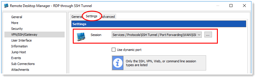 !!Configure ssh tunnel remote desktop manager rdm devolutions