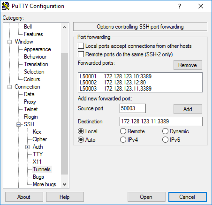 !!Ssh tunnel putty remote desktop manager devolutions