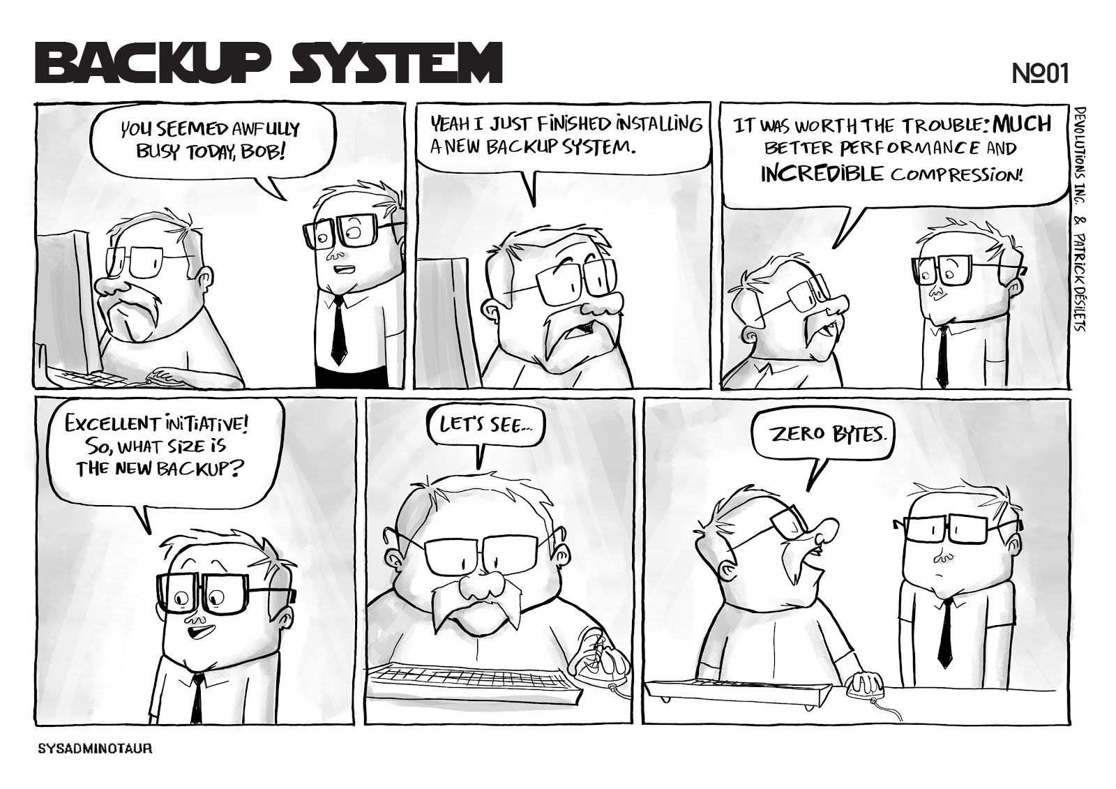 !!Ten practices for system administrators achieve carrer success happiness back up