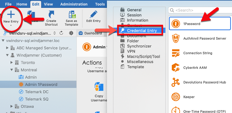 !!Configure 1password in remote desktop manager for mac devolutions