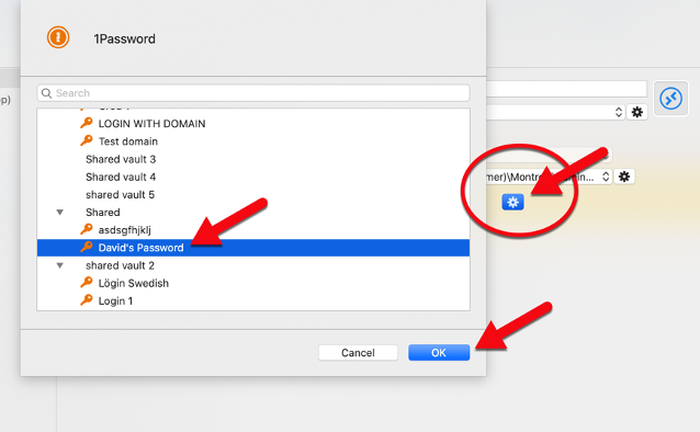 !!Configure 1password in remote desktop manager for mac devolutions