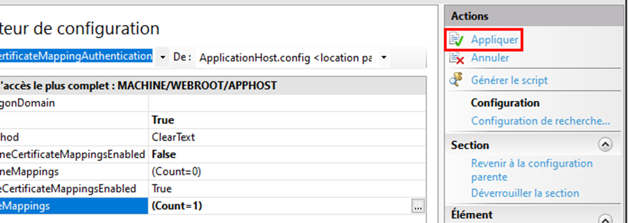 Image 13 – Appliquer les changements