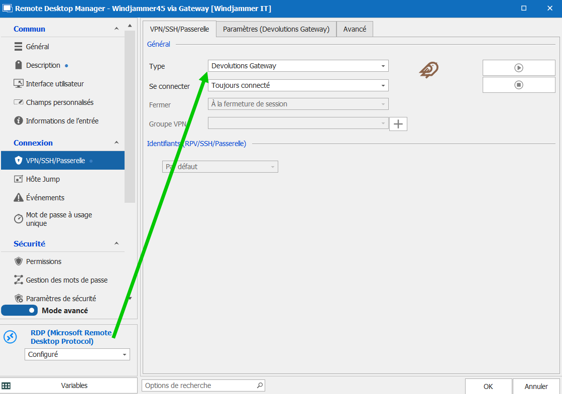 !!Devolutions gateway plein feux