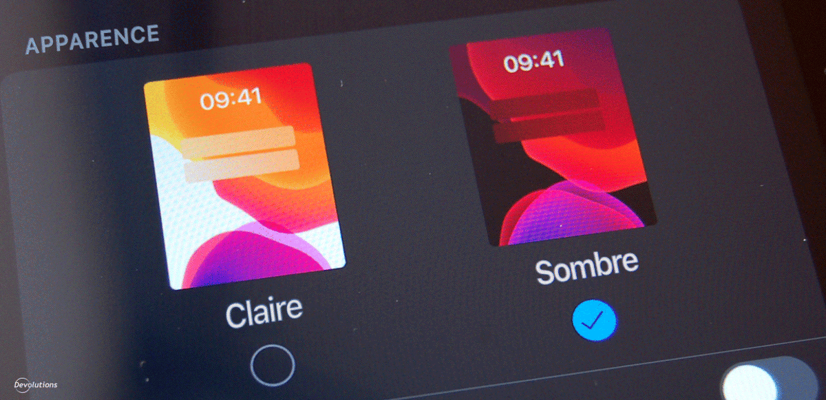 Août 2022 sondage mode sombre ou mode lumière devolutions blogue