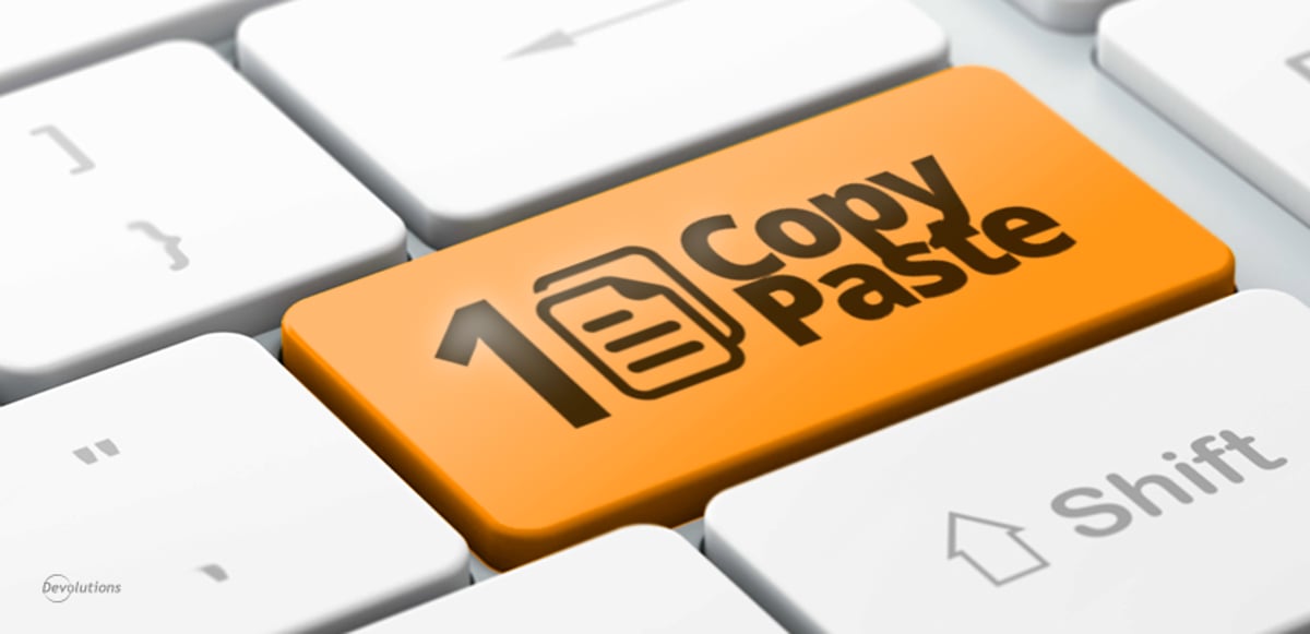Copy/Paste Once for Remote Desktop Manager