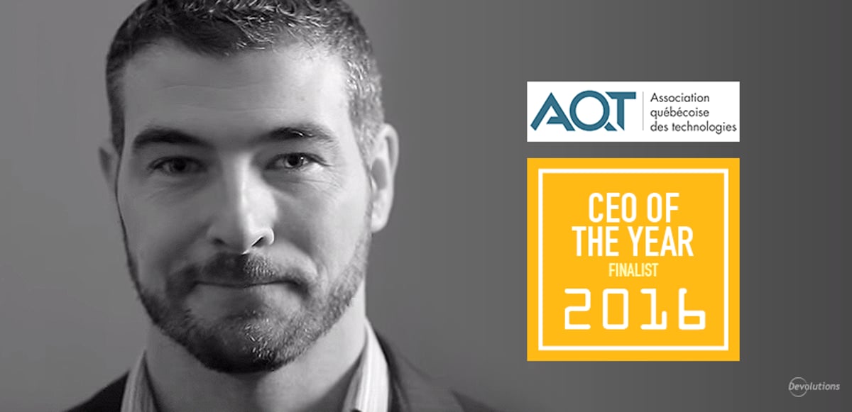 Devolutions CEO David Named Finalist for “CEO of the Year”