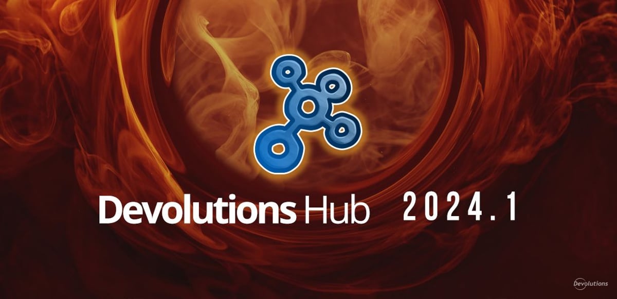 What's new in devolutions hub 2024.1 blog