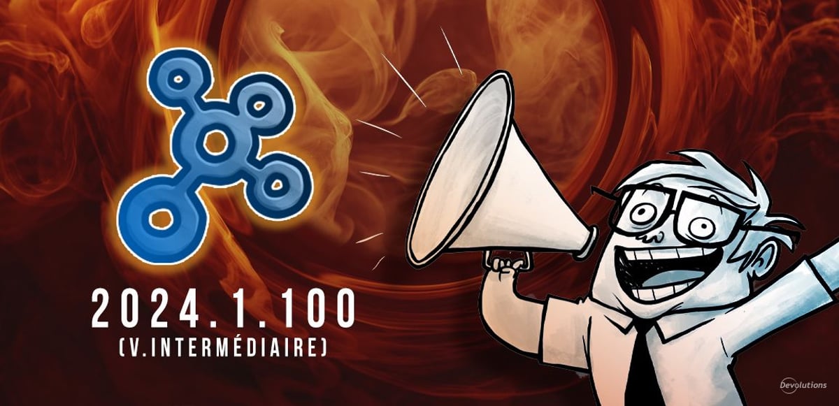 Devolutions hub 2024.1.100 quoi de neuf blogue