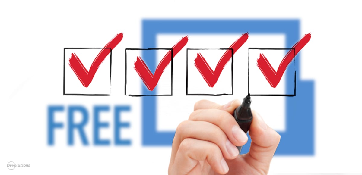 Remote Desktop Manager Startup Checklist for the Free Edition