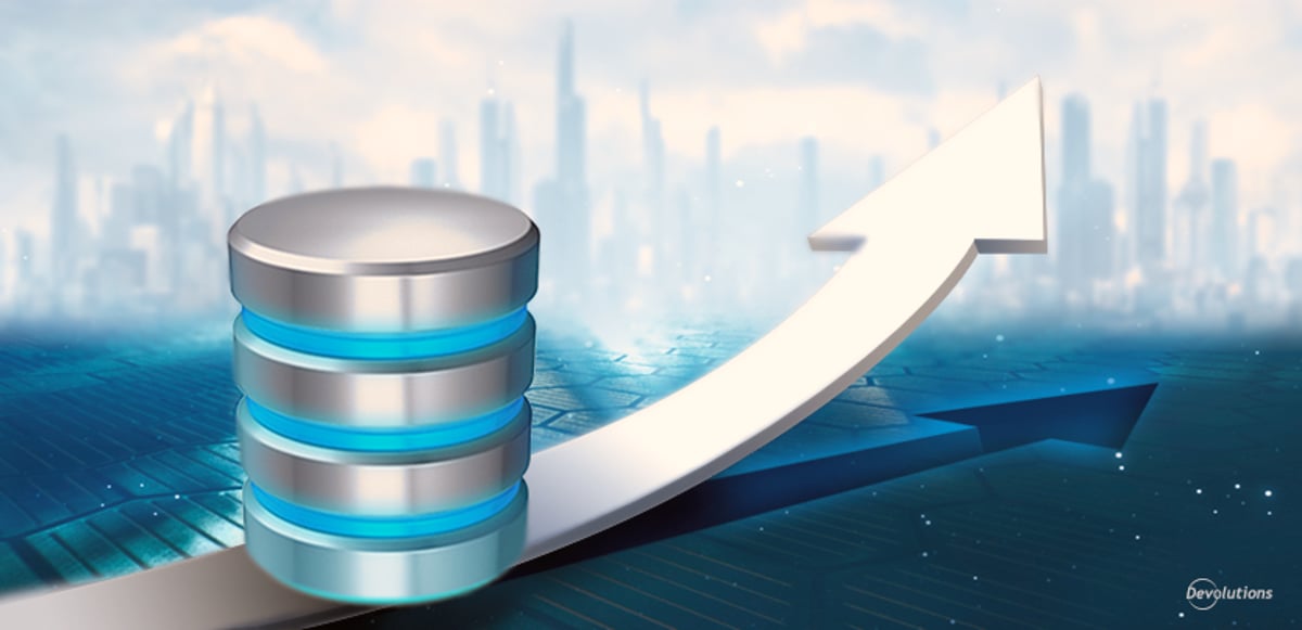 Why is a database upgrade sometimes required when using Remote Desktop Manager?