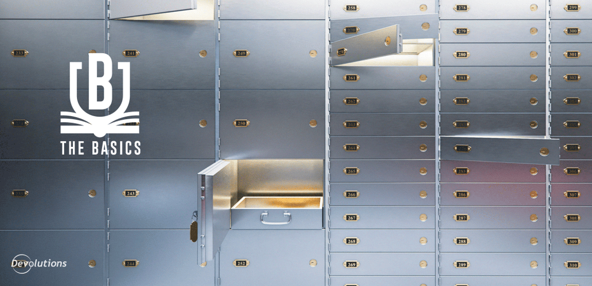 Basics using vaults remote desktop manager devolutions