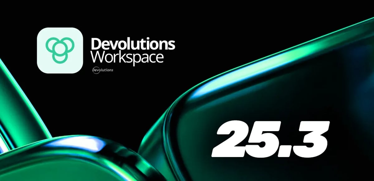 Devolutions workspace 2025.3 release update blog