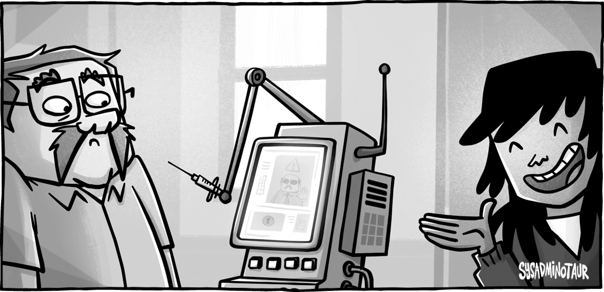 Sysadminotaur 159 security comics devolutions blog