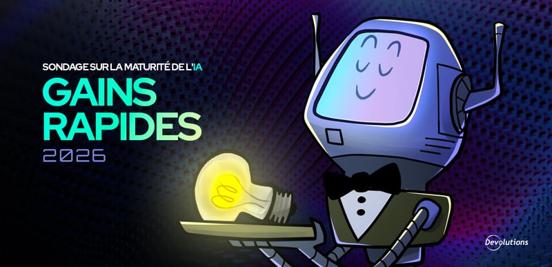 Cartoon robot in a tuxedo serving a lightbulb beside the 2026 quick wins title.