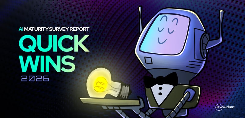 Cartoon robot in a tuxedo serving a lightbulb beside the 2026 quick wins title.