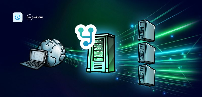 Devolutions PowerShell Universal reverse proxy illustration for the blog.