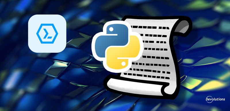 Devolutions PowerShell Universal running Python scripts illustration for the blog.