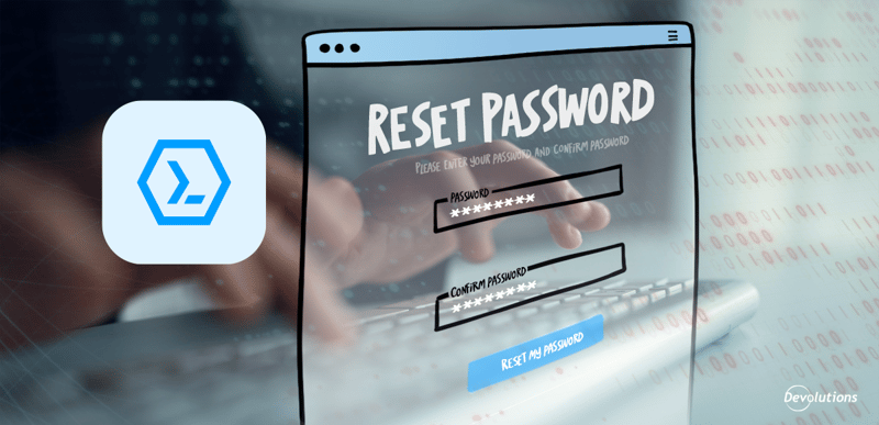 Devolutions PowerShell Universal Azure Entra ID password reset illustration for the blog.