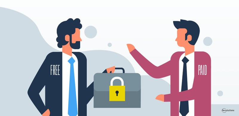 Free vs Paid Password Manager Devolutions