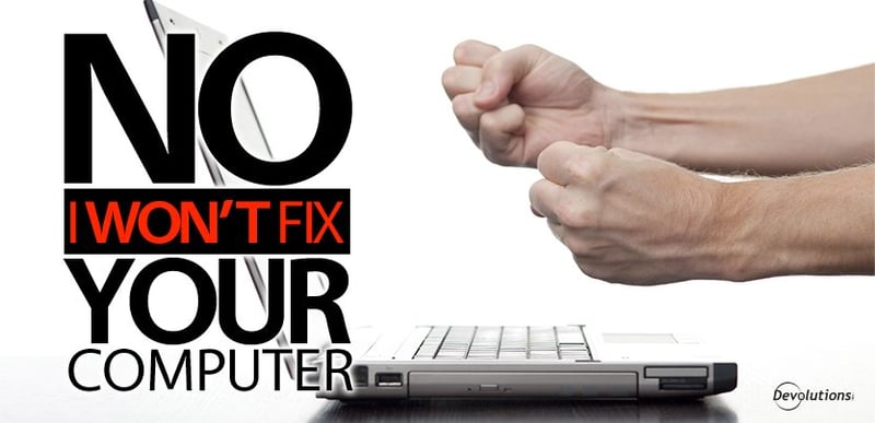 Won't fix your computer