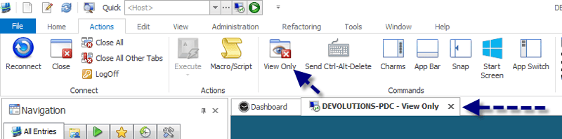 Thumbnail for View Only mode in RDP sessions with Remote Desktop Manager
