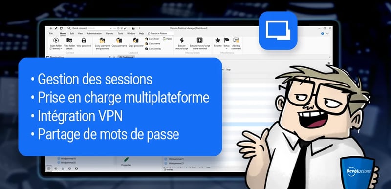 Thumbnail for Résultats du sondage de juillet : Quelle est votre fonctionnalité préférée dans Remote Desktop Manager ?