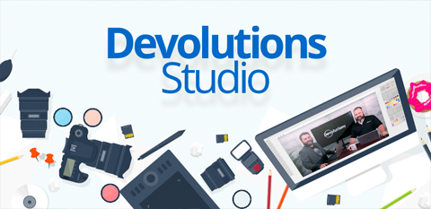 Devolutions recording studio used for product news, tips, and HQ episodes.