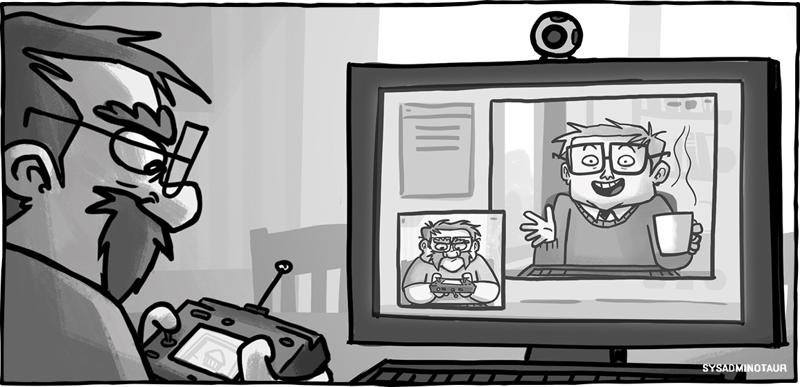 sysadminotaur 093 remote work devolutions blog