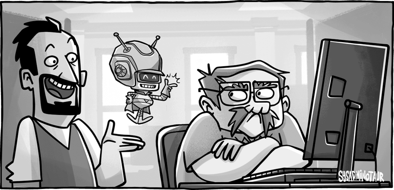 Sysadminotaur 142 ai comics devolutions blog