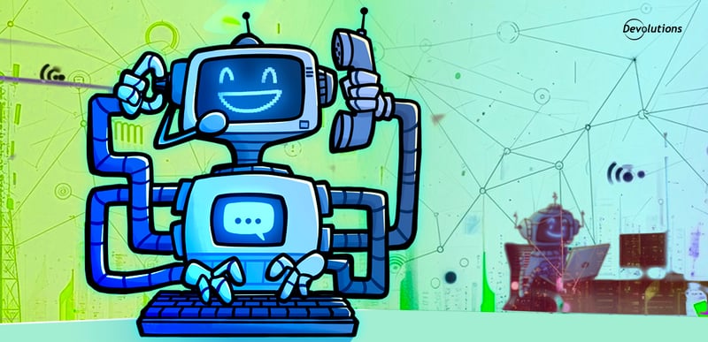 Illustration of AI put to work every day at Devolutions.