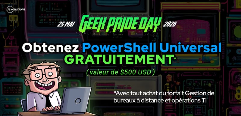 Thumbnail for Offre Geek Pride Day : Licence PowerShell Universal gratuite