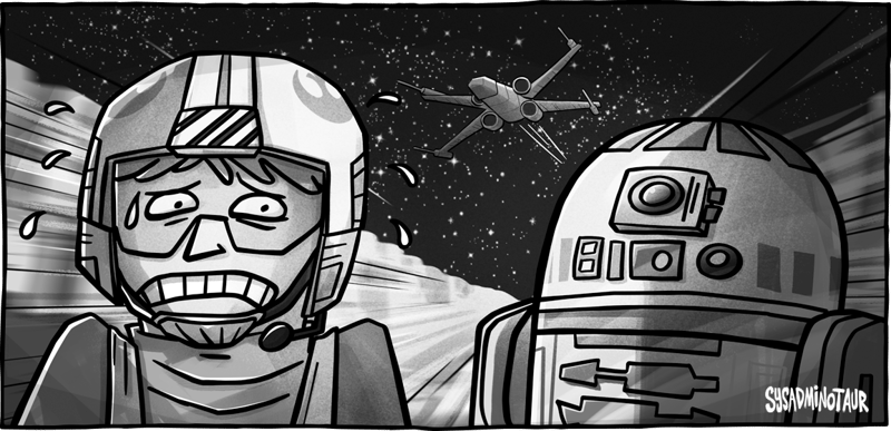 Sysadminotaur 166 bédés de star wars devolutions blogue