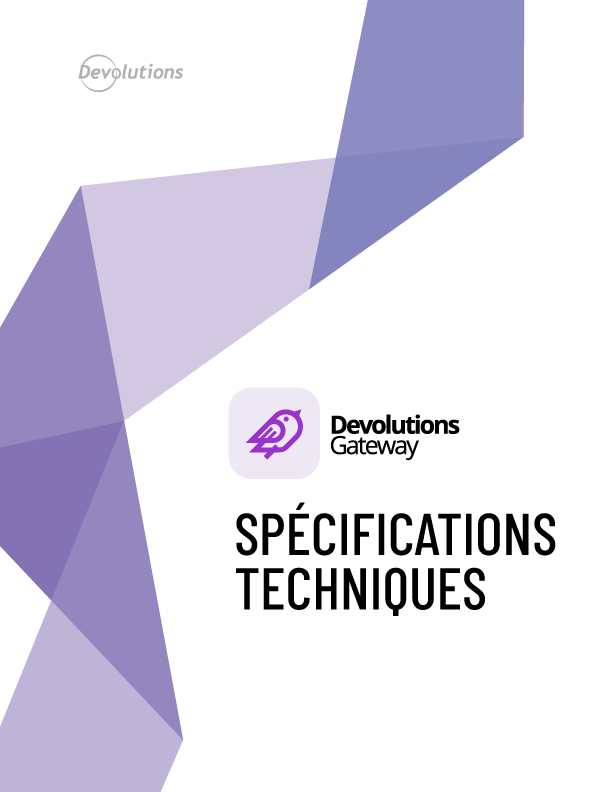 Spécifications techniques