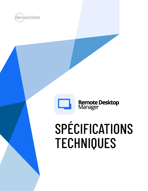 Spécifications techniques