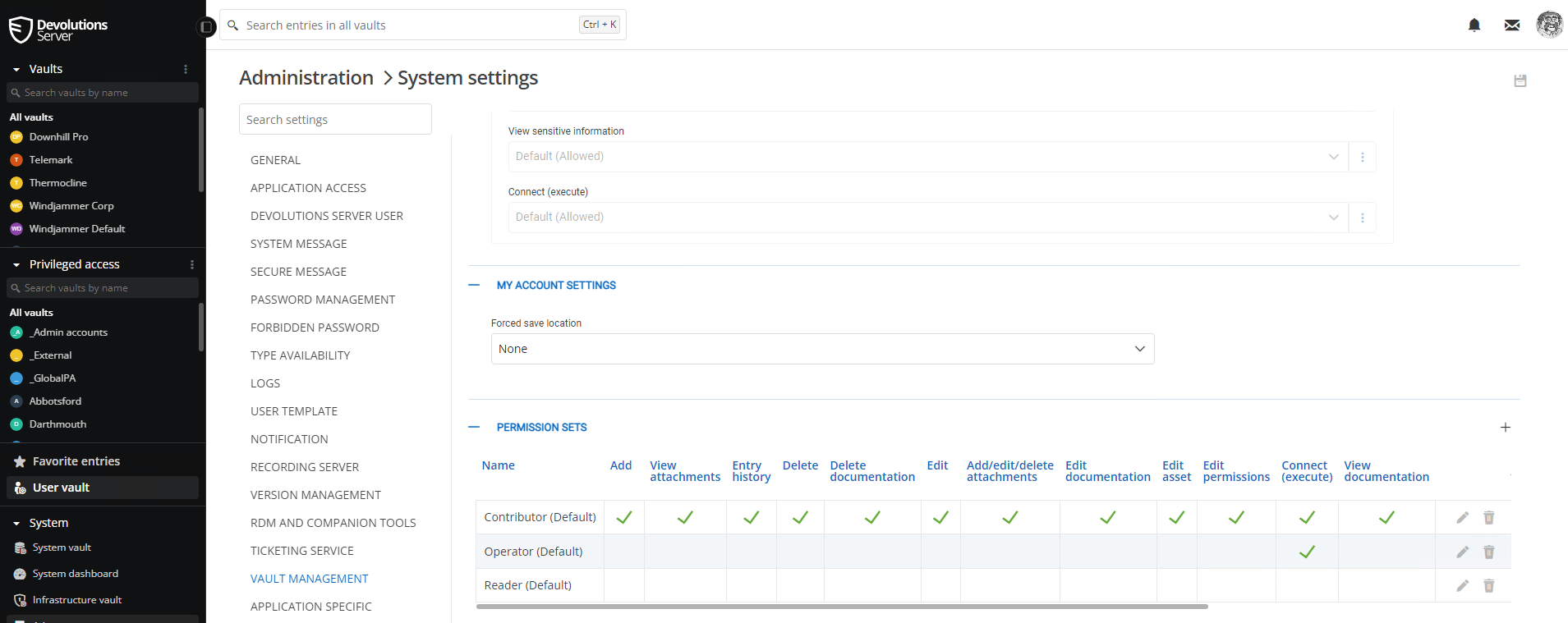 Image Ensembles de permissions