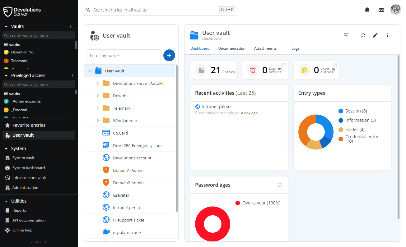 user vault image