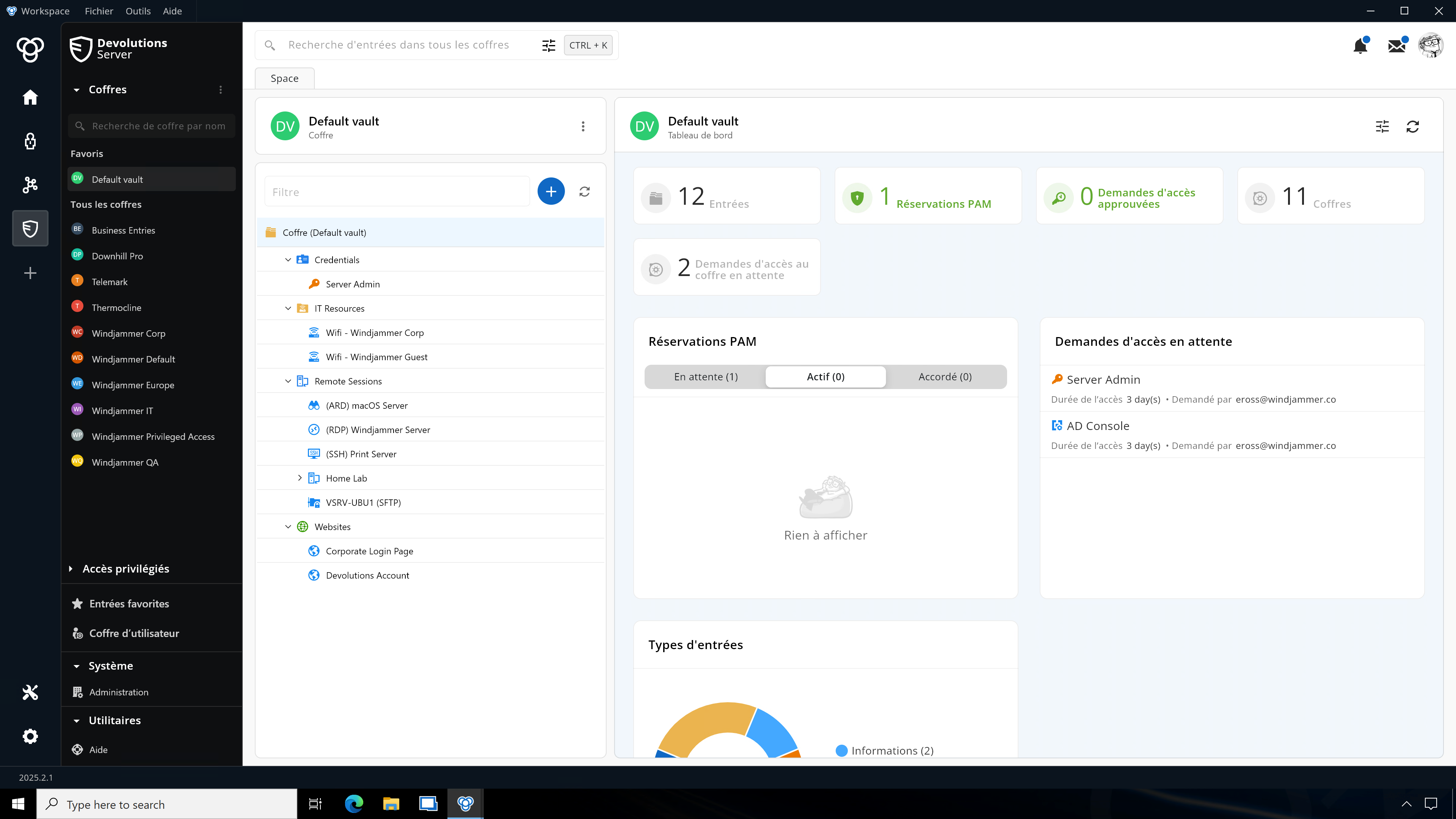 Workspace screenshot