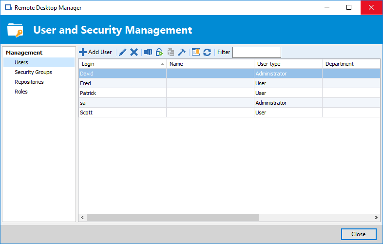 Administrative password sharing