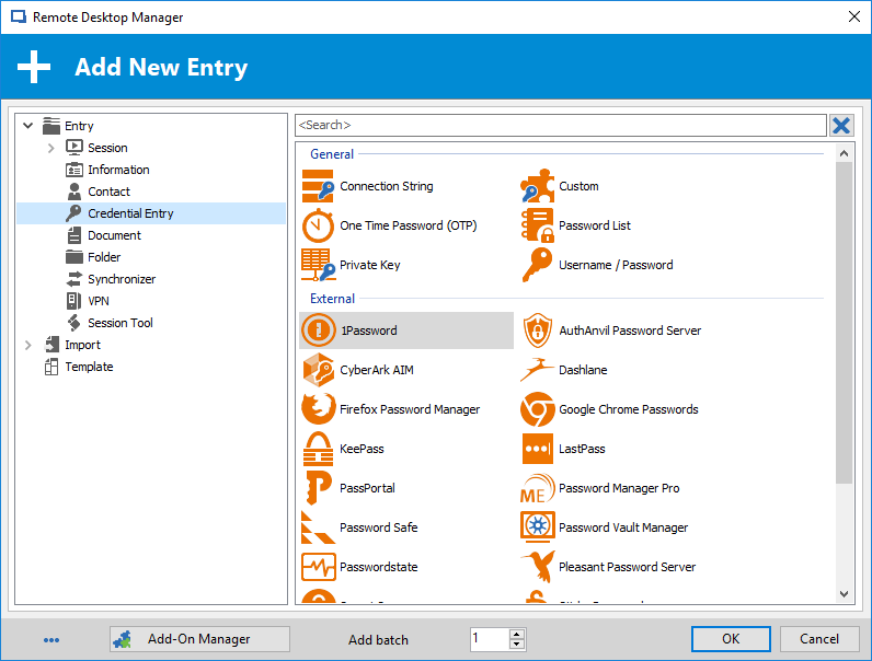 Centralized password vault