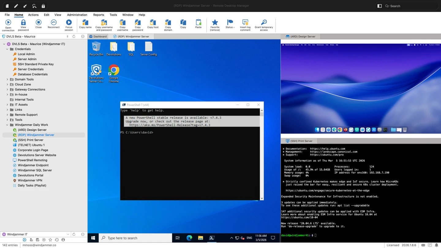 Work with multiple connections at the same time