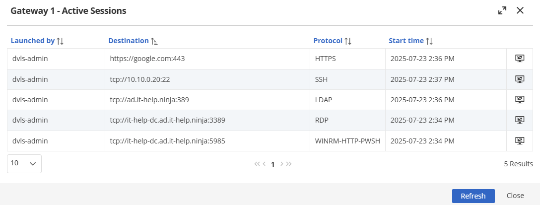 Gateway screenshot 2