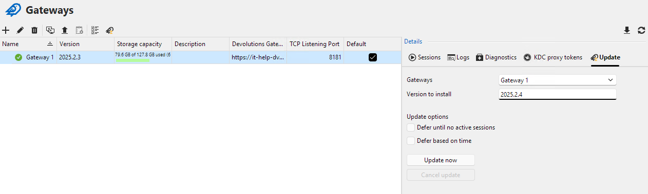 Gateway screenshot 5