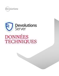 Devolutions Server Données techniques