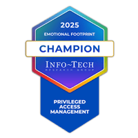 Infotech badge champion emotional footprint privileged access management