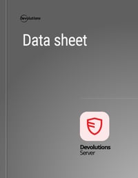 Devolutions Server Datasheet