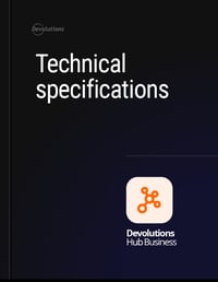 Devolutions Hub Business Technical Specifications