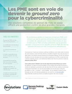Les PME sont en voie de devenir le ground zero pour la cybercriminalité