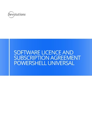 Software Licence and Subscription Agreement - PowerShell Universal